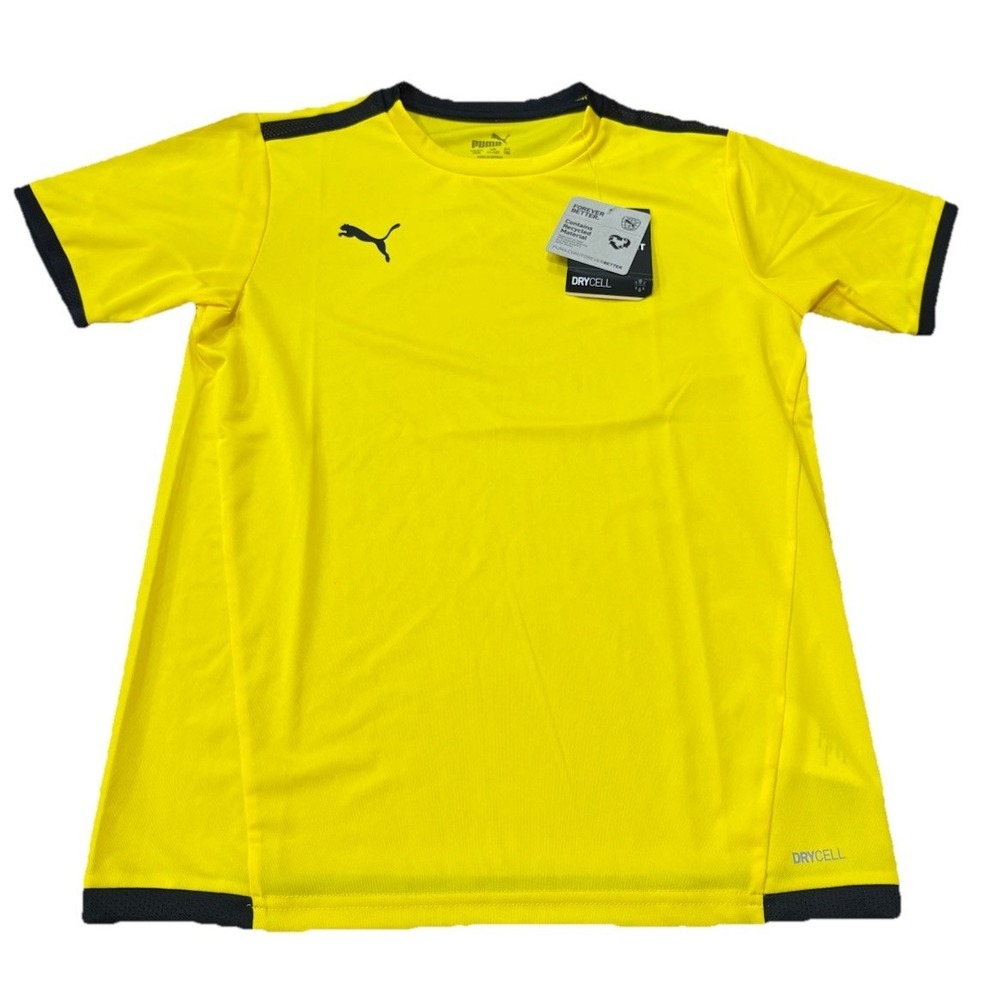NWT PUMA Teamcup Jersey Color Cyber Yellow Youth Size Medium